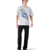 Camisas de manga curta oversized com bola de ténis em chamas Camisas de manga curta oversized com bola de ténis em chamas