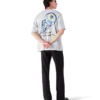 Camisas de manga curta oversized com bola de ténis em chamas Camisas de manga curta oversized com bola de ténis em chamas