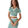 Camisas de manga curta às riscas