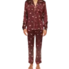 Camisas de pijama Vices em cetim de seda