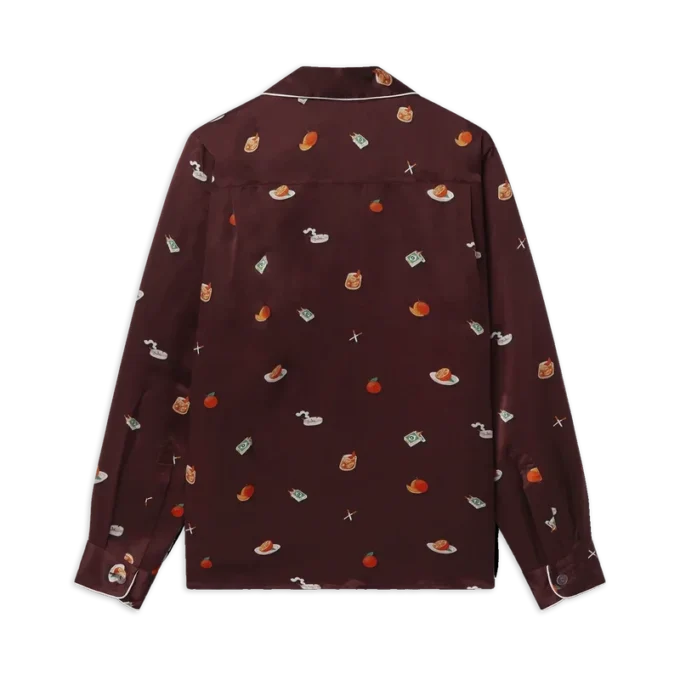 Camisas de pijama Vices em cetim de seda