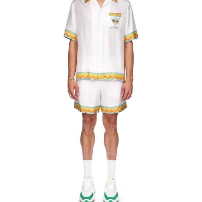 Camisas de seda Afro Cubism Tennis Club Camisas de seda Afro Cubism Tennis Club