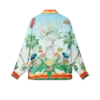 Camisas de seda com gola cubana Palm Springs Tennis Club