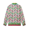 Camisas de seda com monograma de ténis Camisas de seda com monograma de ténis