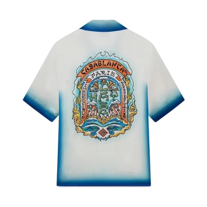 Camisas de seda de calções Casa Way Skate Camisas de seda de calções Casa Way Skate