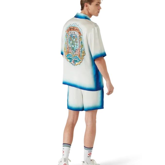 Camisas de seda de calções Casa Way Skate Camisas de seda de calções Casa Way Skate