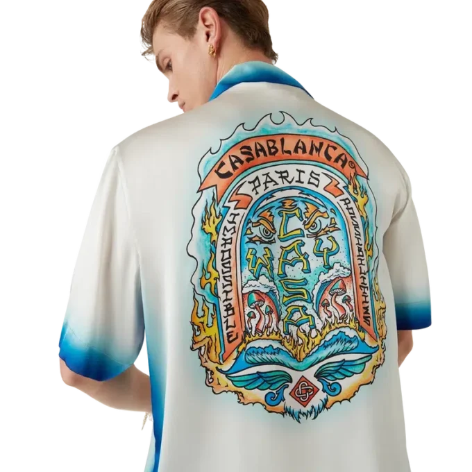 Camisas de seda de calções Casa Way Skate Camisas de seda de calções Casa Way Skate