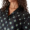 Camisas de seda de manga comprida com monograma degradê