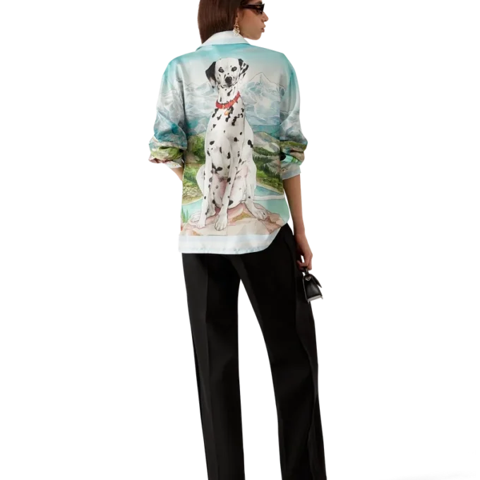 Camisas de seda de manga comprida Dalmatian a La Montagne Camisas de seda de manga comprida Dalmatian a La Montagne