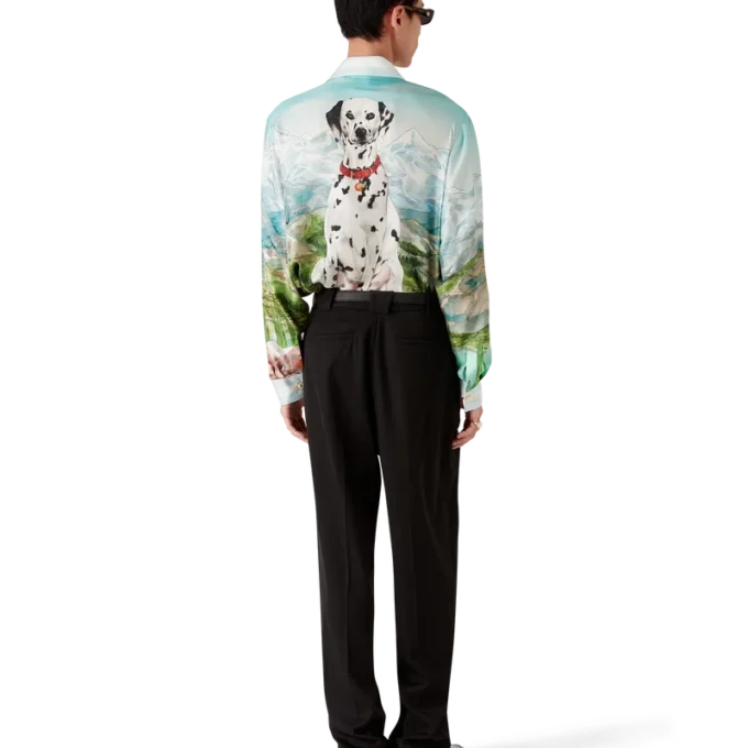 Camisas de seda de manga comprida Dalmatian a La Montagne Camisas de seda de manga comprida Dalmatian a La Montagne