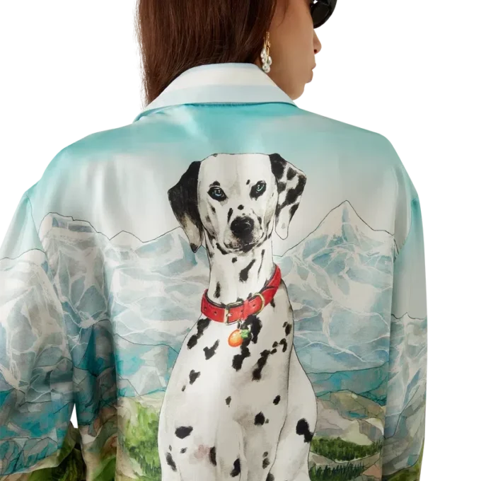 Camisas de seda de manga comprida Dalmatian a La Montagne Camisas de seda de manga comprida Dalmatian a La Montagne