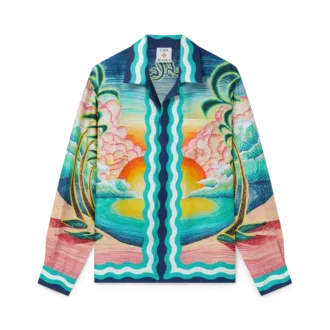 Camisas de seda de manga comprida Danse De La Mer