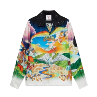 Camisas de seda de manga comprida La Musique