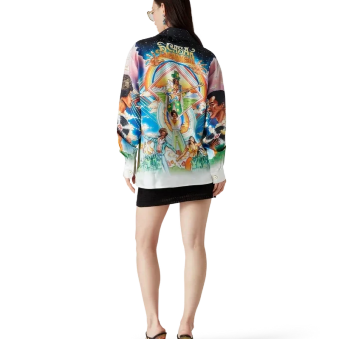 Camisas de seda de manga comprida La Musique Camisas de seda de manga comprida La Musique