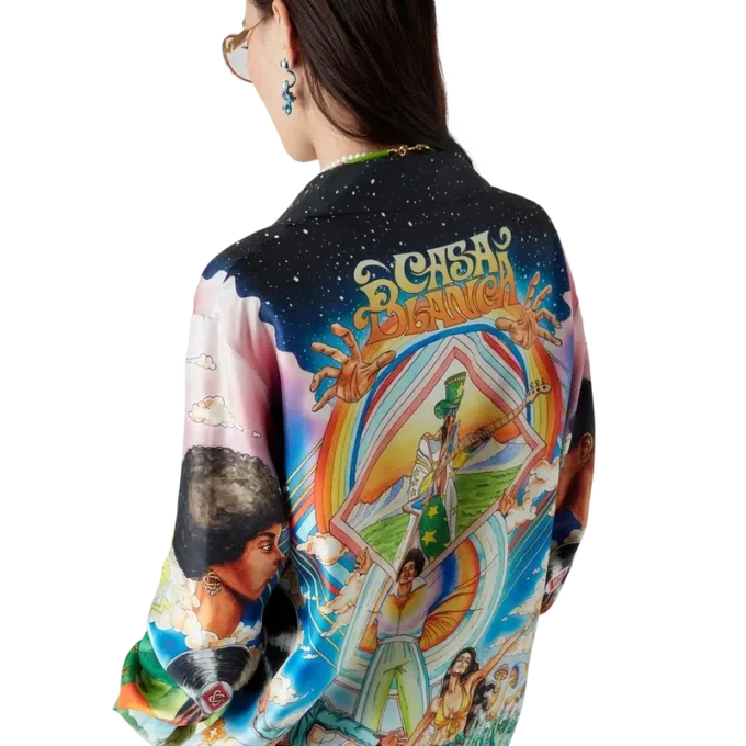 Camisas de seda de manga comprida La Musique Camisas de seda de manga comprida La Musique