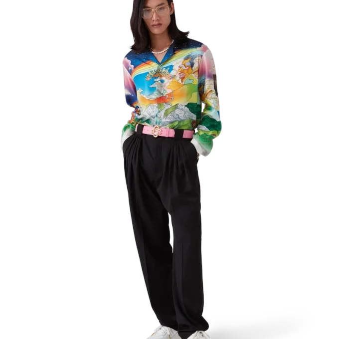 Camisas de seda de manga comprida La Musique Camisas de seda de manga comprida La Musique