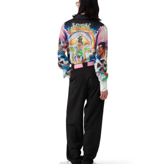 Camisas de seda de manga comprida La Musique Camisas de seda de manga comprida La Musique