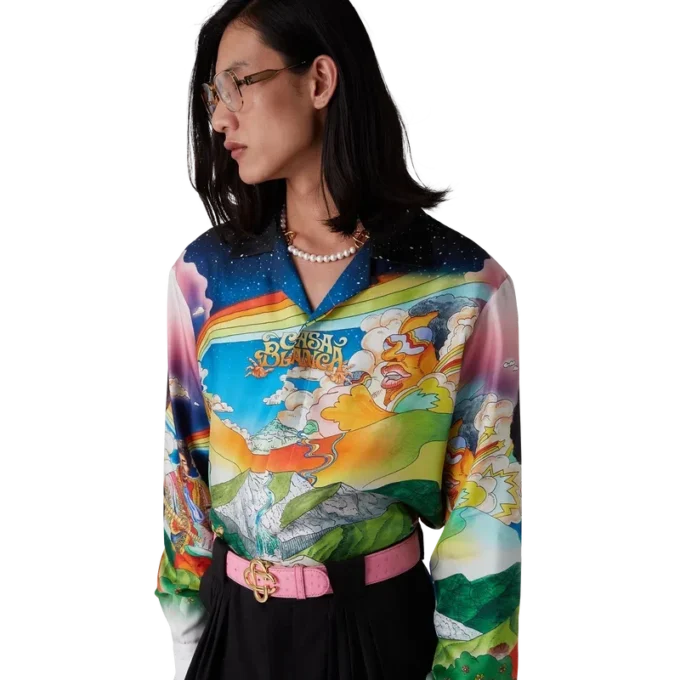 Camisas de seda de manga comprida La Musique Camisas de seda de manga comprida La Musique