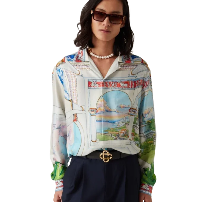 Camisas de seda de manga comprida Le Passage