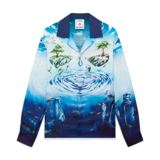Camisas de seda de manga comprida Lost Atlantis
