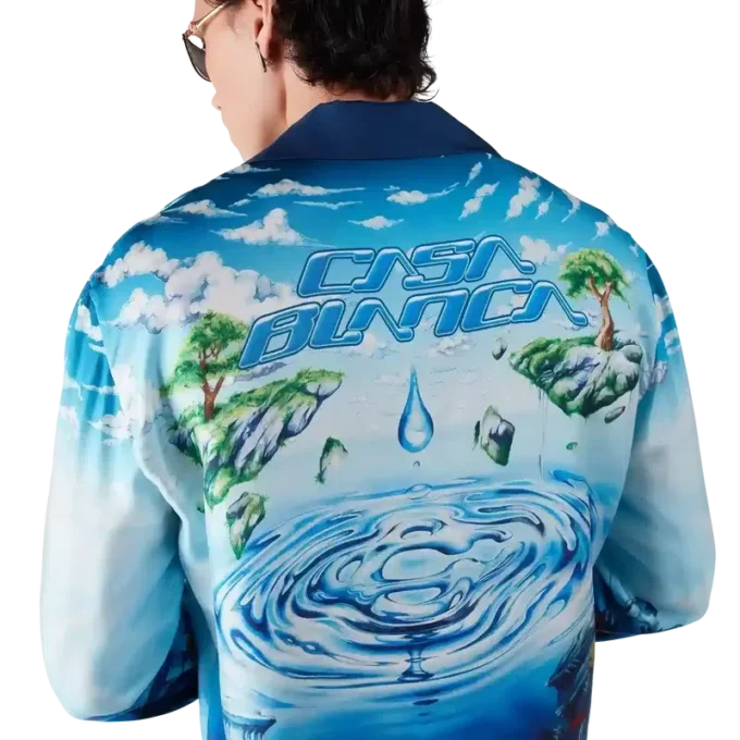 Camisas de seda de manga comprida Lost Atlantis