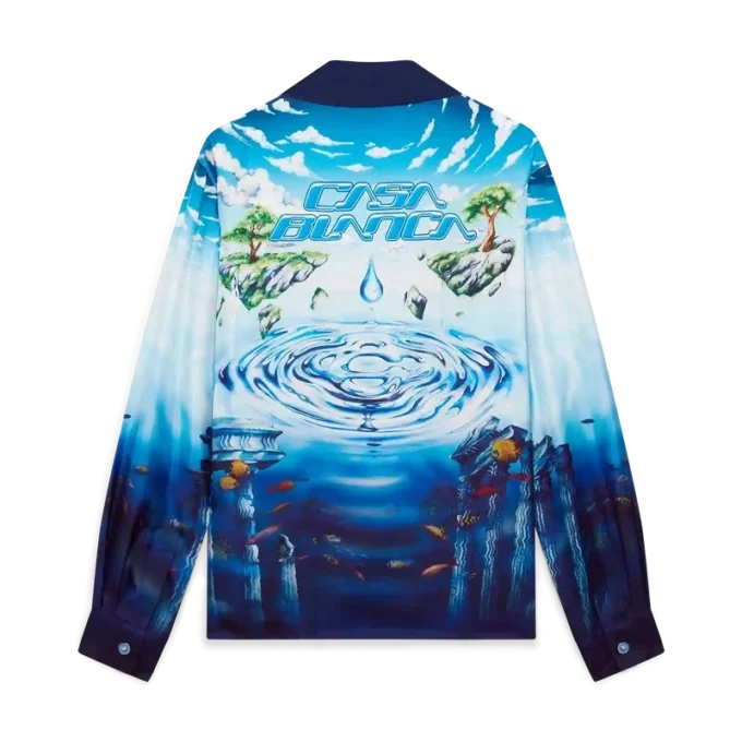 Camisas de seda de manga comprida Lost Atlantis