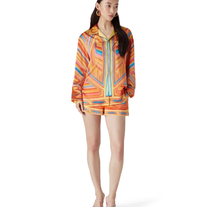 Camisas de seda de manga comprida Low Rider