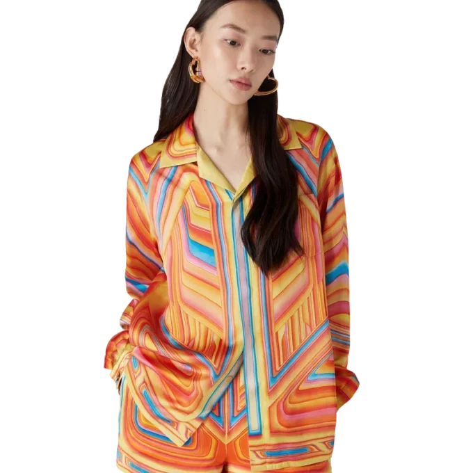 Camisas de seda de manga comprida Low Rider