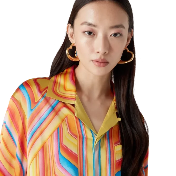 Camisas de seda de manga comprida Low Rider