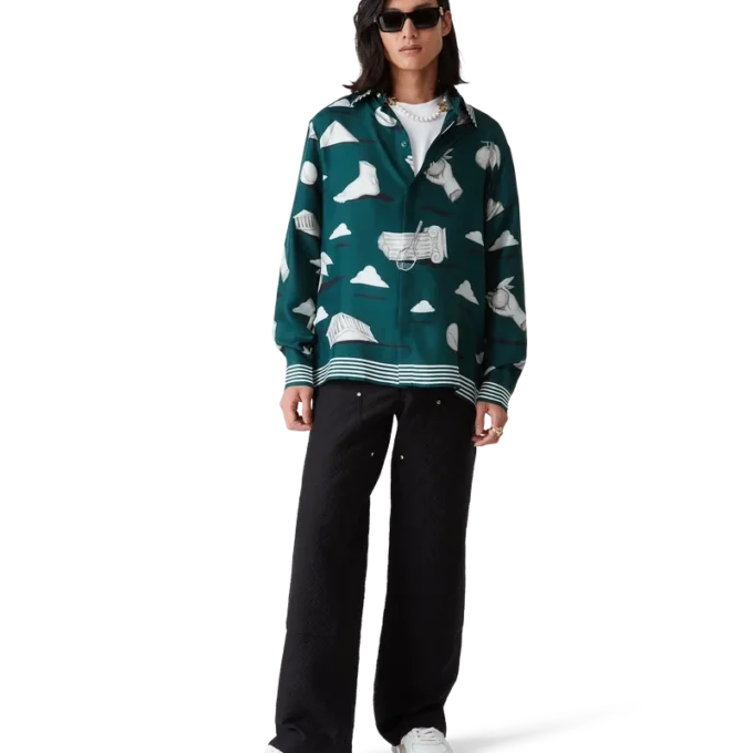 Camisas de seda de manga comprida Metaphysical