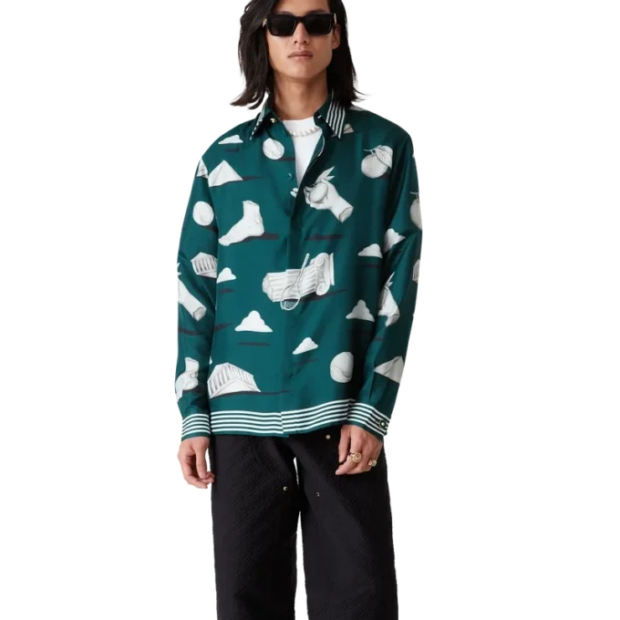 Camisas de seda de manga comprida Metaphysical