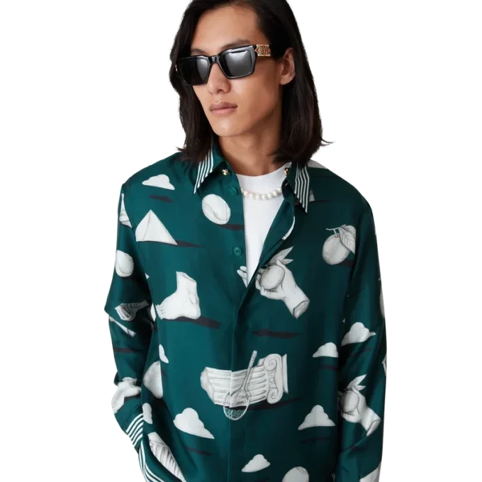 Camisas de seda de manga comprida Metaphysical