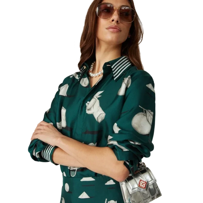 Camisas de seda de manga comprida Metaphysical