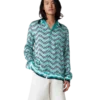 Camisas de seda de manga comprida Monogram Wave Camisas de seda de manga comprida Monogram Wave