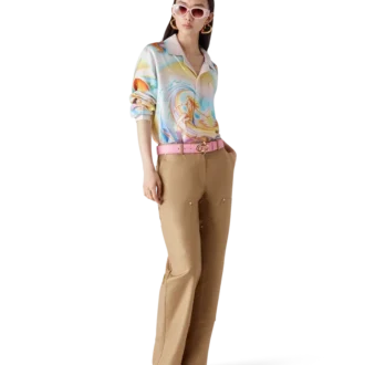 Camisas de seda de manga comprida Psychedelic Nirvana