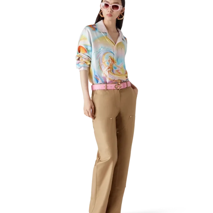 Camisas de seda de manga comprida Psychedelic Nirvana Camisas de seda de manga comprida Psychedelic Nirvana