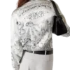 Camisas de seda de manga comprida Tattoo Camisas de seda de manga comprida Tattoo