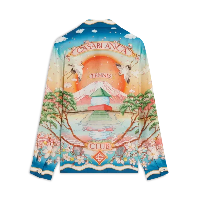 Camisas de seda de manga comprida Tennis Club Camisas de seda de manga comprida Tennis Club