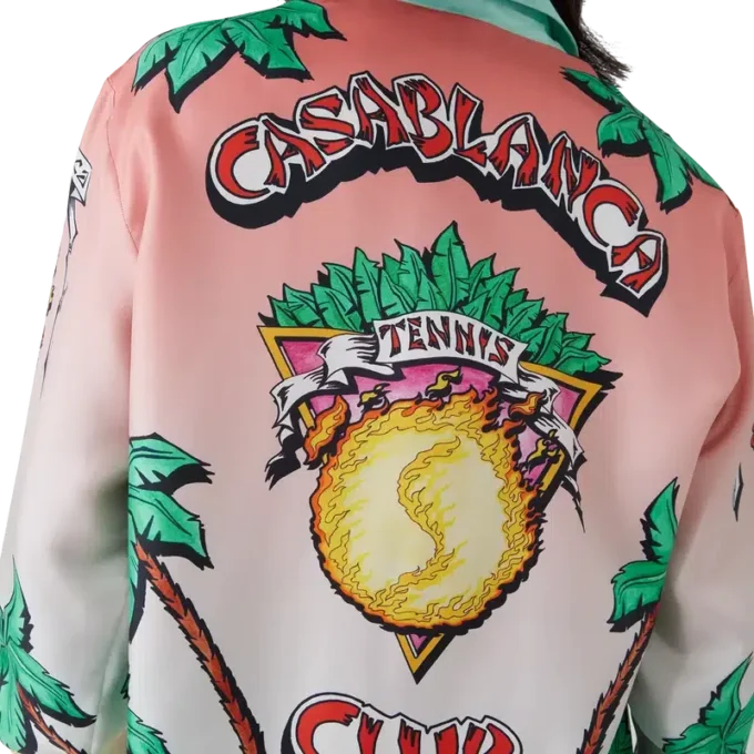 Camisas de seda de manga comprida Tennis Club Camisas de seda de manga comprida Tennis Club