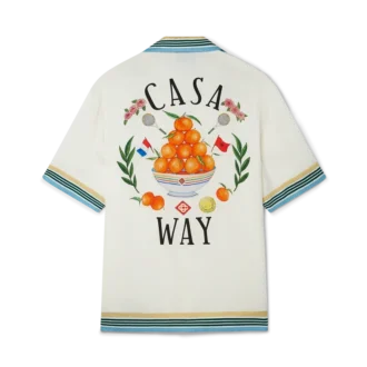 Camisas de seda de manga curta Casa Way