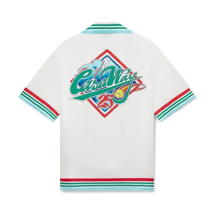 Camisas de seda de manga curta Casa Way World Series Camisas de seda de manga curta Casa Way World Series