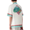 Camisas de seda de manga curta Casa Way World Series Camisas de seda de manga curta Casa Way World Series
