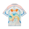 Camisas de seda de manga curta Fuji Dream
