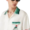 Camisas de seda de manga curta Montagne Ondulée Camisas de seda de manga curta Montagne Ondulée
