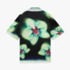 Camisas de seda de manga curta Orchid Glitch Camisas de seda de manga curta Orchid Glitch