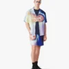 Camisas de seda de manga curta Shockwave