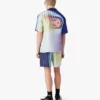Camisas de seda de manga curta Shockwave
