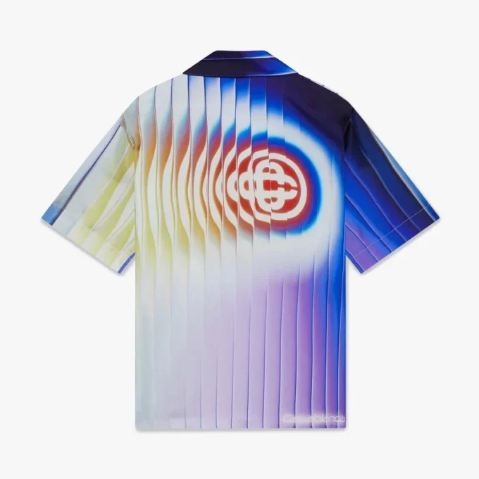 Camisas de seda de manga curta Shockwave