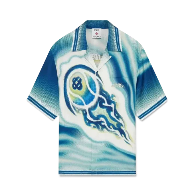 Camisas de seda de manga curta The Art of the Serve Camisas de seda de manga curta The Art of the Serve
