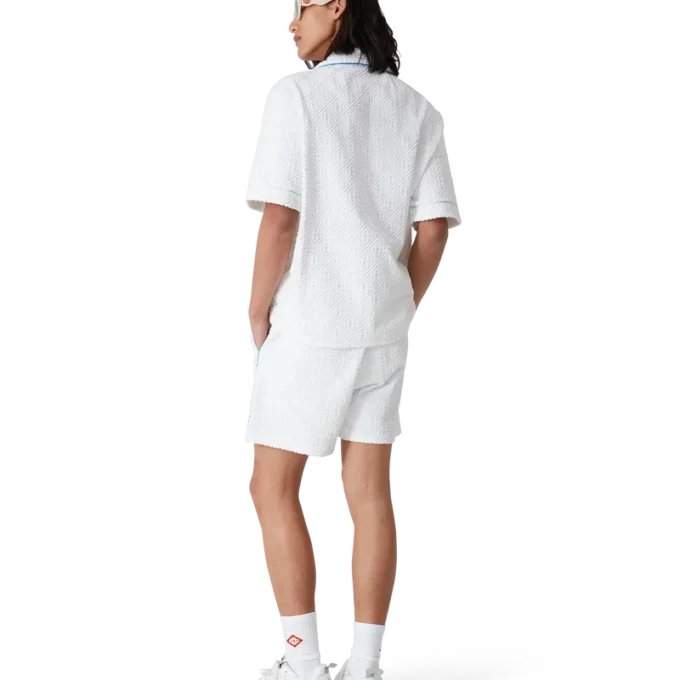Camisas de Tecido de Toalha com Risca de Ténis Camisas de Tecido de Toalha com Risca de Ténis
